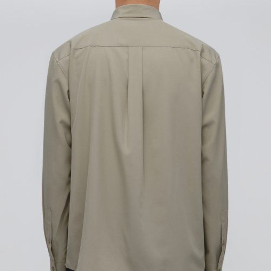 Musinsa Standard Relaxed Fit Silky Shirt – Beige