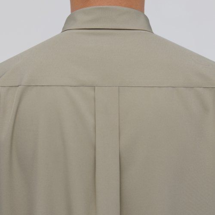 Musinsa Standard Relaxed Fit Silky Shirt – Beige