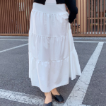 S-Белый-Макси юбки