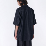 Musinsa Standard Oversized Short Sleeve Denim Shirt – Deep Indigo