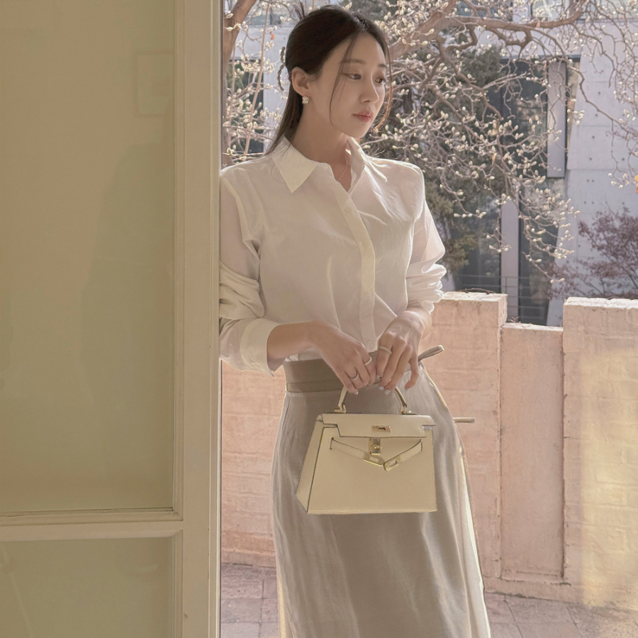 Шифоновая многослойная длинная юбка с разрезом и атласной лентой