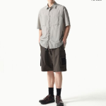 Musinsa Standard City Leisure Lightweight Nylon Oversized Short Sleeve Shirt – Light Grey