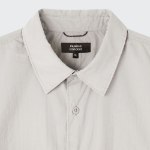 Musinsa Standard City Leisure Lightweight Nylon Oversized Short Sleeve Shirt – Light Grey