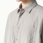 Musinsa Standard City Leisure Lightweight Nylon Oversized Short Sleeve Shirt – Light Grey