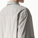 Musinsa Standard City Leisure Lightweight Nylon Oversized Short Sleeve Shirt – Light Grey
