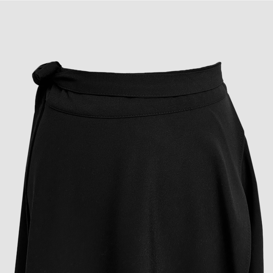 Длинная юбка с запахом