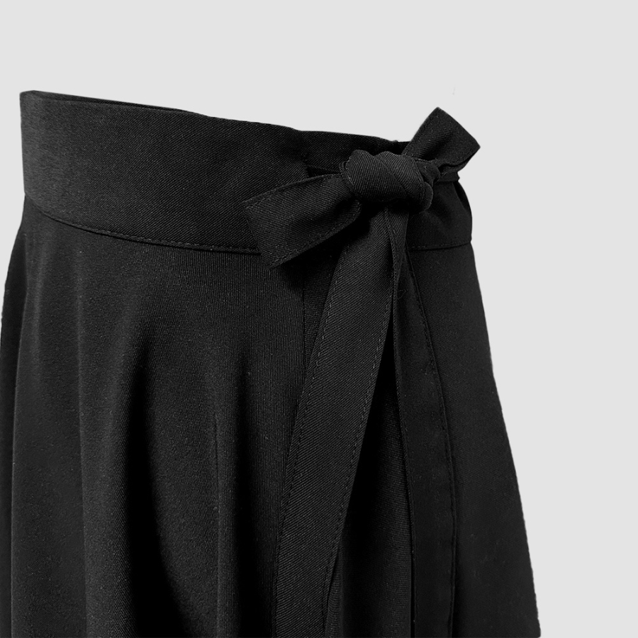 Длинная юбка с запахом