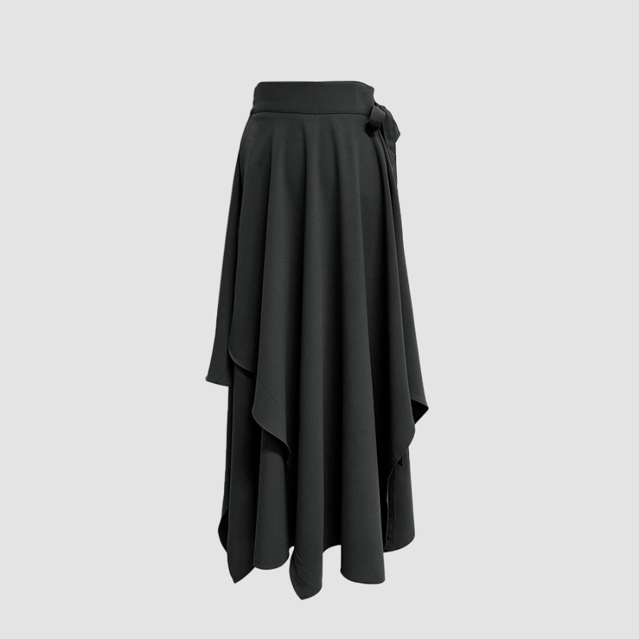 Длинная юбка с запахом