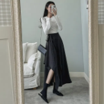 Длинная юбка с запахом