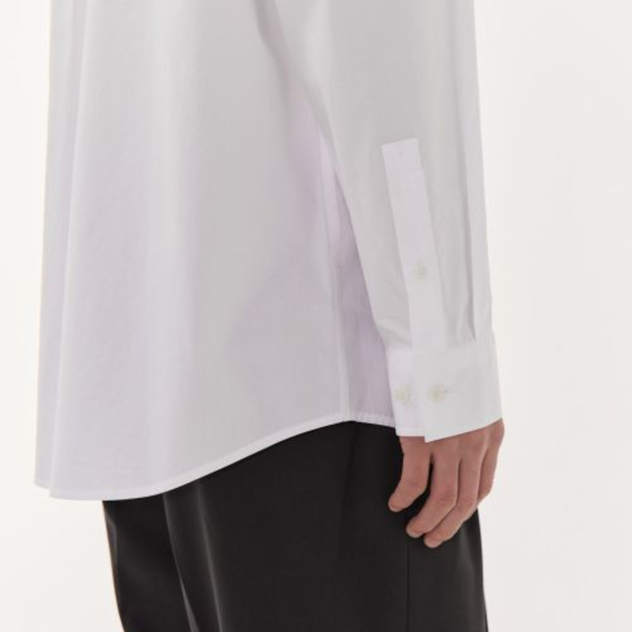 Musinsa Standard Relaxed Soft Poplin Officer Shirt – White