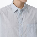 Musinsa Standard Relaxed Micro Seersucker Shirt – Sky Blue