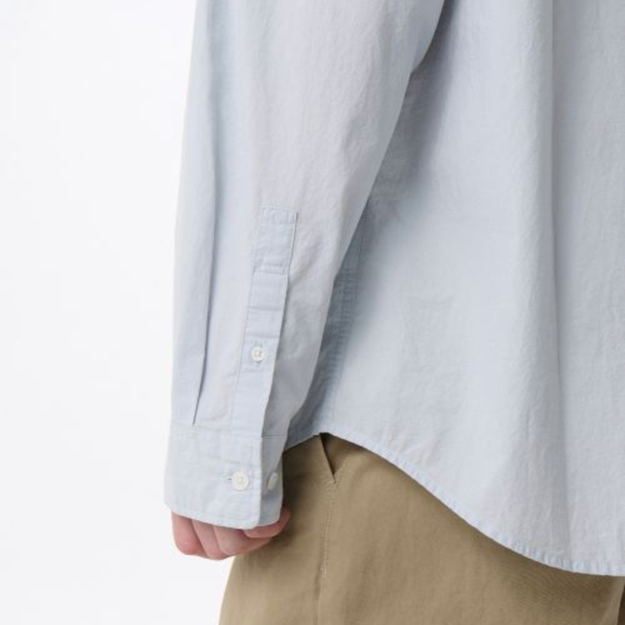 Musinsa Standard Relaxed Micro Seersucker Shirt – Sky Blue