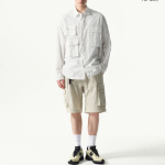 Musinsa Standard City Leisure CN Oversized Multi-Pocket Shirt – White