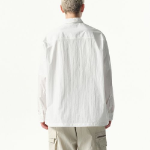 Musinsa Standard City Leisure CN Oversized Multi-Pocket Shirt – White