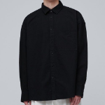 Musinsa Standard Heavyweight Oversized Oxford Shirt – Black