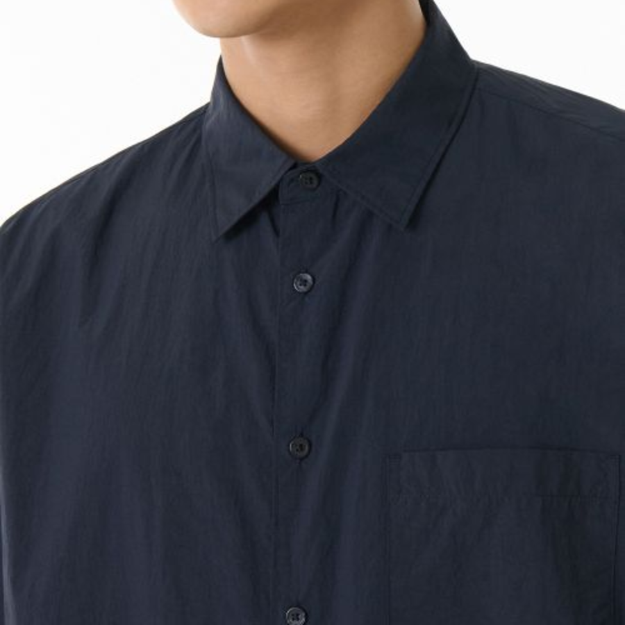 Musinsa Standard Relaxed Lightweight Nylon Shirt – Navy
