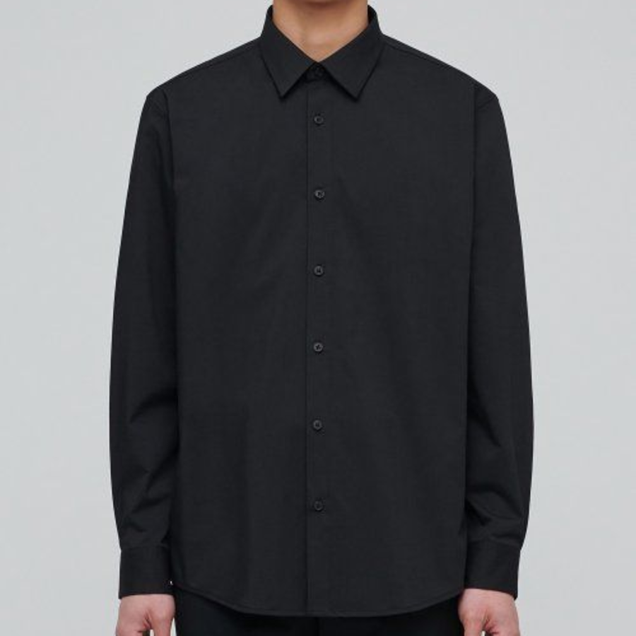 Musinsa Standard Wrinkle-Free Dress Shirt – Black