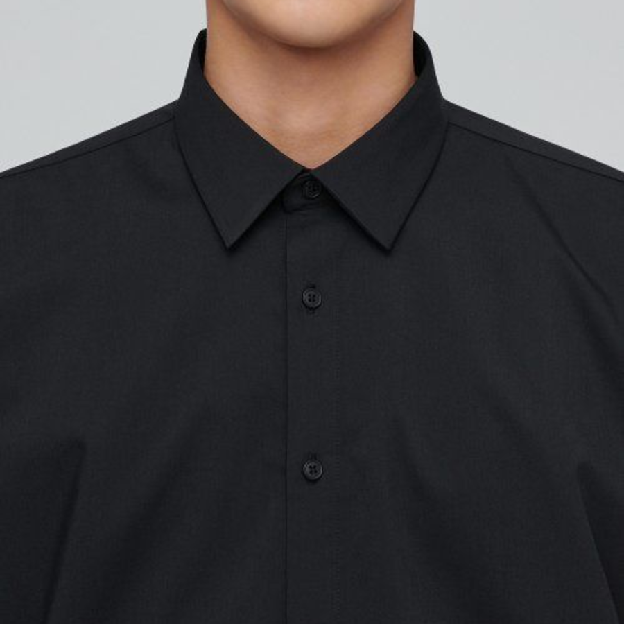 Musinsa Standard Wrinkle-Free Dress Shirt – Black