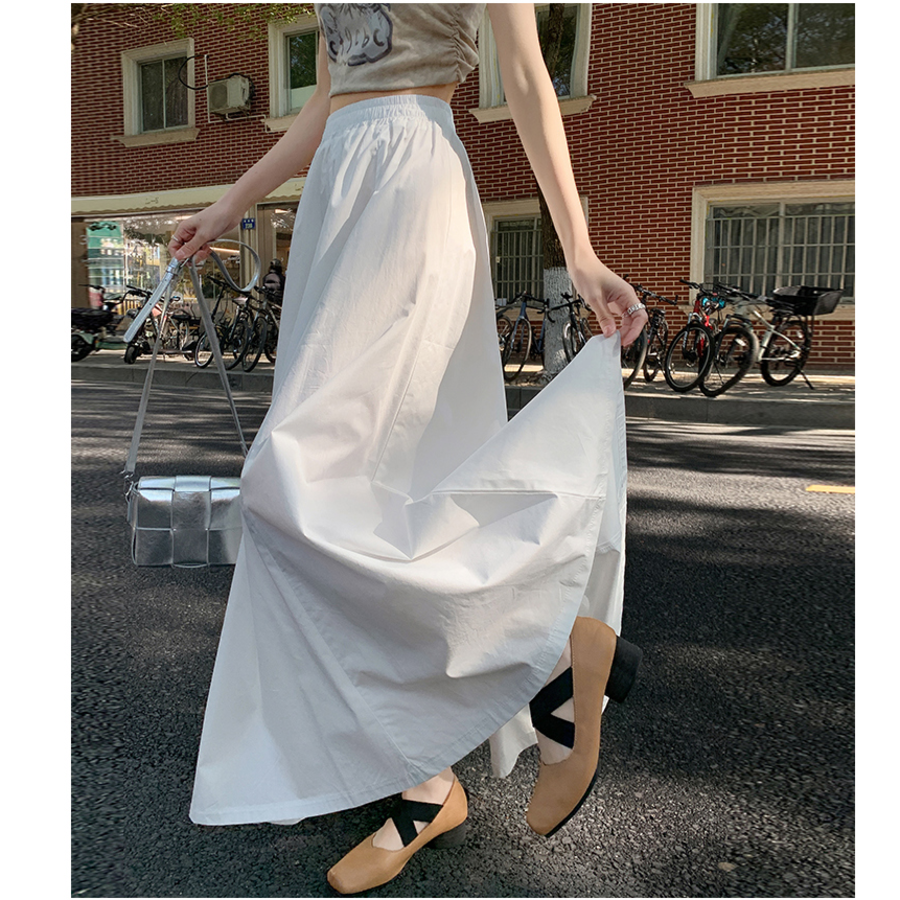 Длинная юбка с эластичным поясом