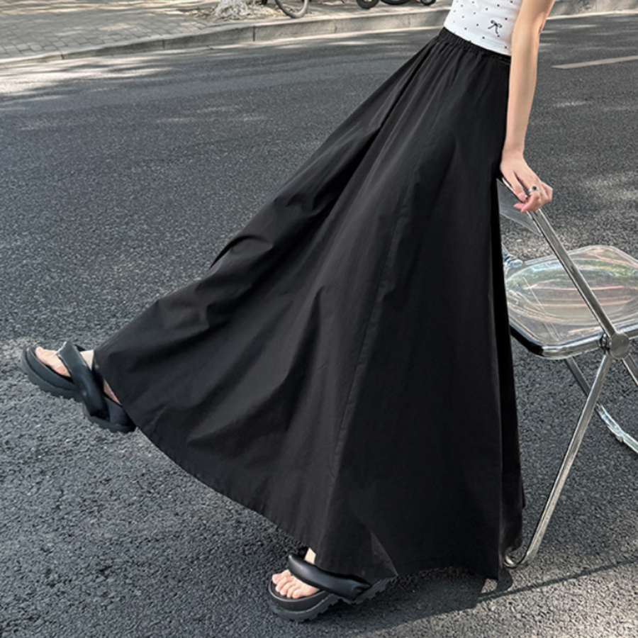 Длинная юбка с эластичным поясом