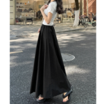 Длинная юбка с эластичным поясом