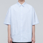 Musinsa Standard Oversized Oxford Short Sleeve Shirt – Blue