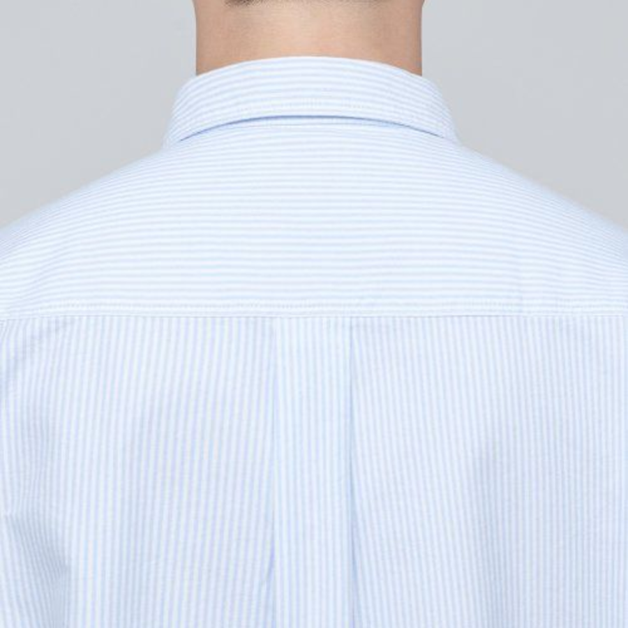 Musinsa Standard Oversized Oxford Short Sleeve Shirt – Blue