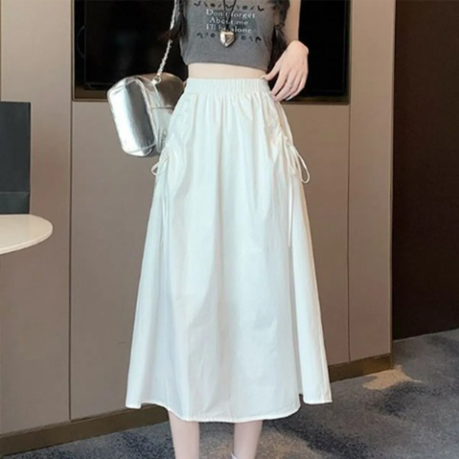 Лёгкая длинная юбка с эластичной талией