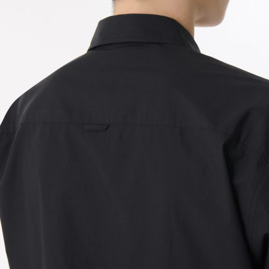 Musinsa Standard Relaxed Soft Poplin Short Sleeve Shirt – Black