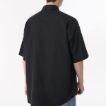 Musinsa Standard Relaxed Soft Poplin Short Sleeve Shirt – Black