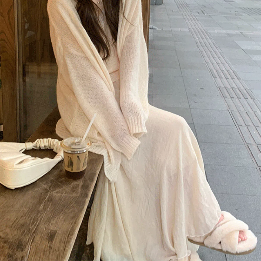 Лёгкая расклешённая длинная юбка