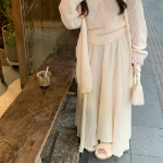 Лёгкая расклешённая длинная юбка