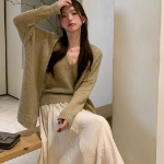 Лёгкая расклешённая длинная юбка