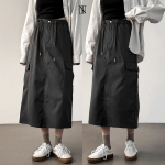 Свободный размер-Угольный-Макси юбки