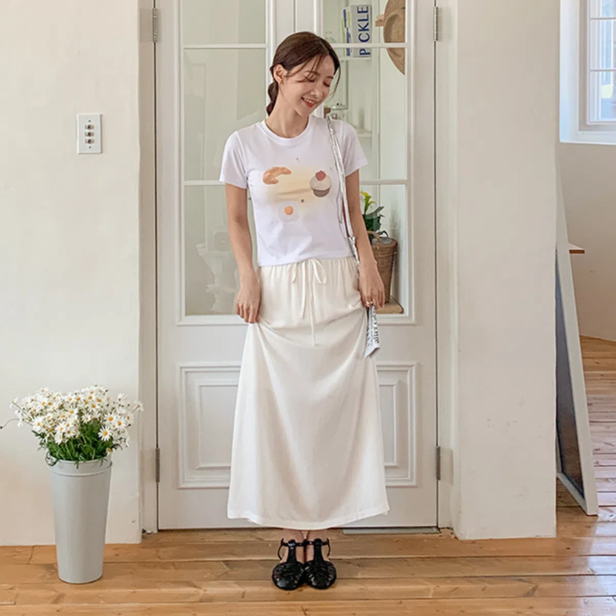 Базовая повседневная длинная юбка