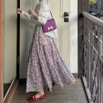Длинная юбка с цветочным принтом