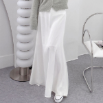 Свободный размер-Белый-Макси юбки