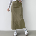 S-Хаки-Короткая-Макси юбки