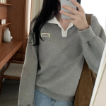 Свободный размер-Серый-Свитшоты