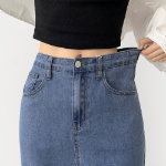 S-MEDIUM BLUE-Миди юбки