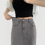 S-GRAY-Миди юбки