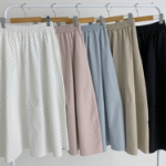 Свободный размер-Небесно-голубой-Макси юбки