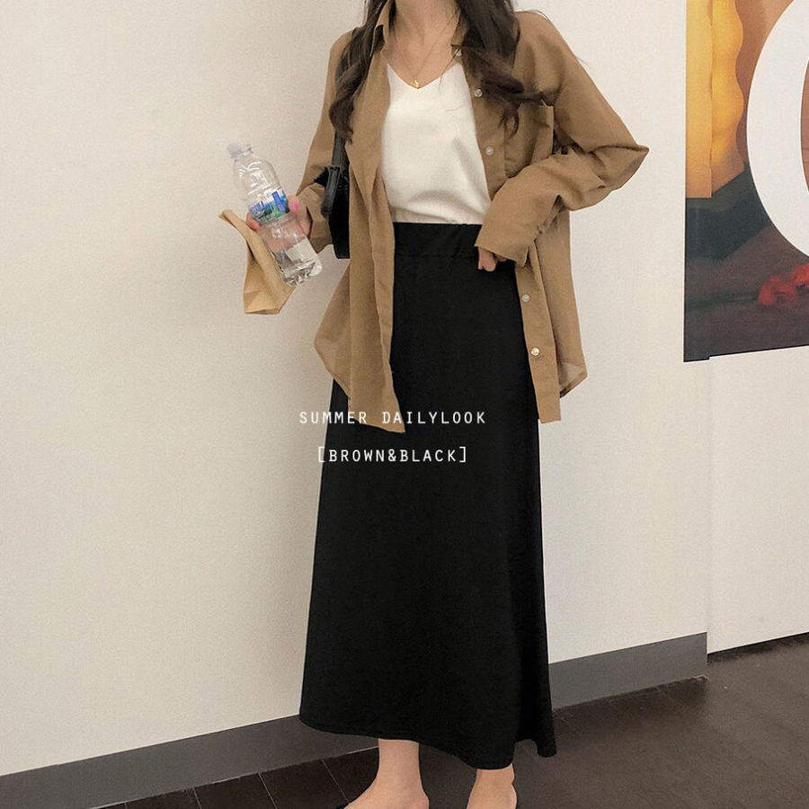 Летняя струящаяся юбка с охлаждающим эффектом "Айс"