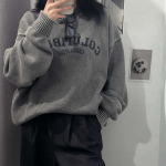 Pigment Columbus Embroidered Sweatshirt