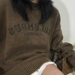 Pigment Columbus Embroidered Sweatshirt