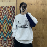 Свободный размер-Белый-Свитшоты