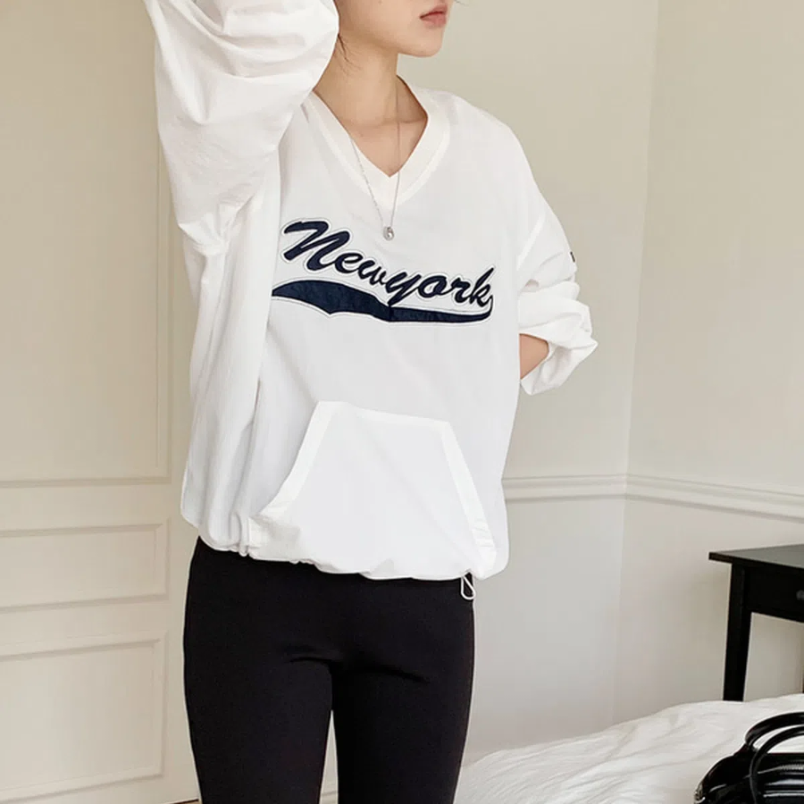 String Anorak Sweatshirt