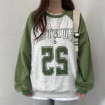 Lettering Raglan Sweatshirt
