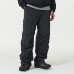Nylon Wide Shirring Cargo Pants [Dark Gray]