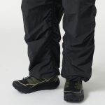 Nylon Wide Shirring Cargo Pants [Dark Gray]